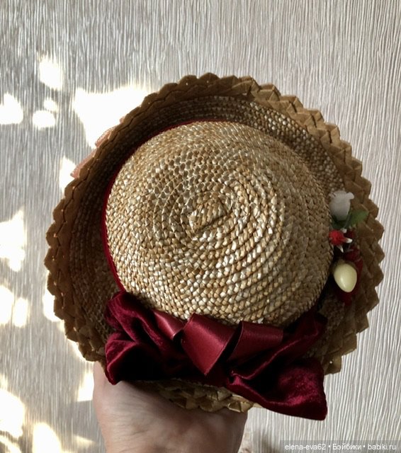 Соломенная шляпка для больших барышень (фото 5)