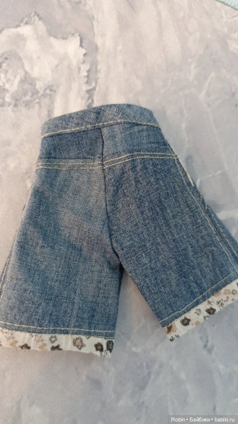 Джинсовые шорты на минифи