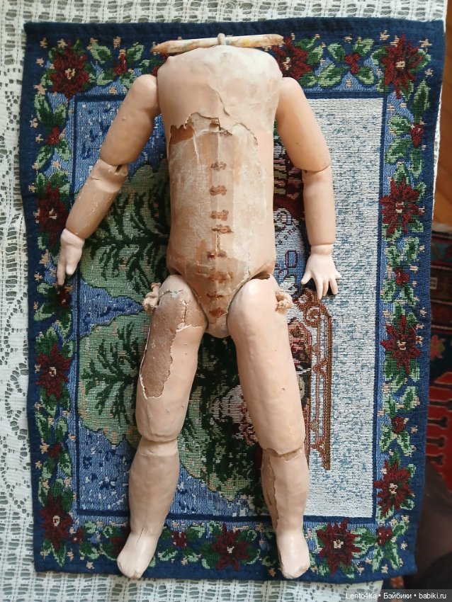 Антикварное французское тело для французской куклы
