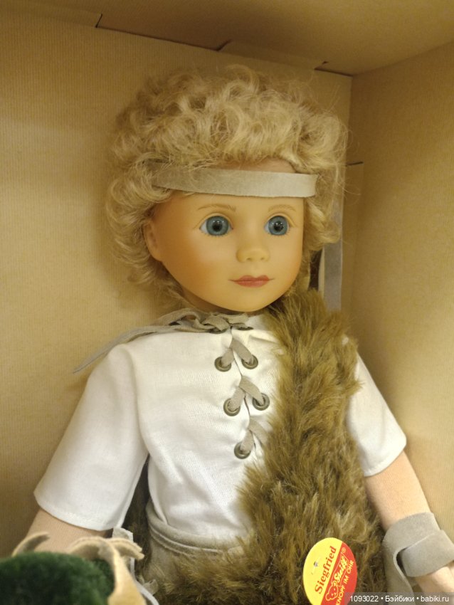 Винтажная кукла Steiff с драконом (фото 4)