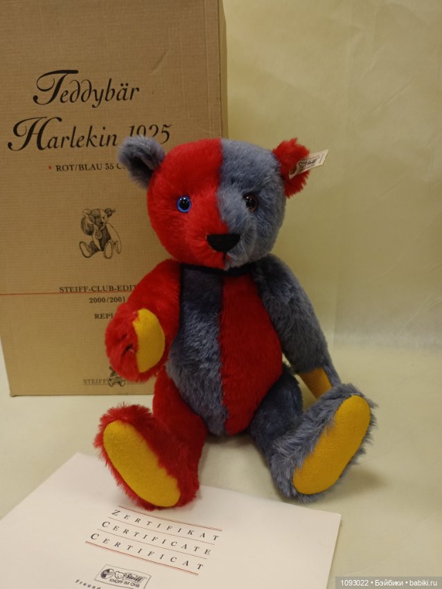 Мишка Тедди Арлекин, Steiff (фото 2)