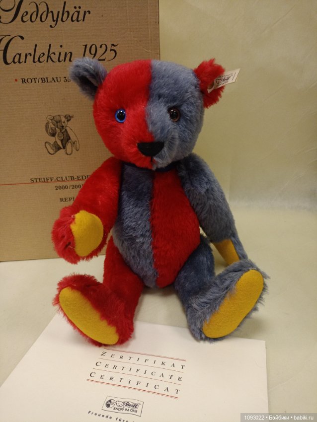 Мишка Тедди Арлекин, Steiff (фото 3)