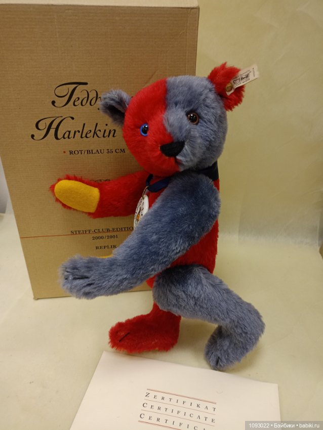 Мишка Тедди Арлекин, Steiff (фото 4)