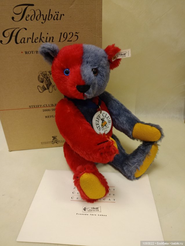 Мишка Тедди Арлекин, Steiff (фото 6)