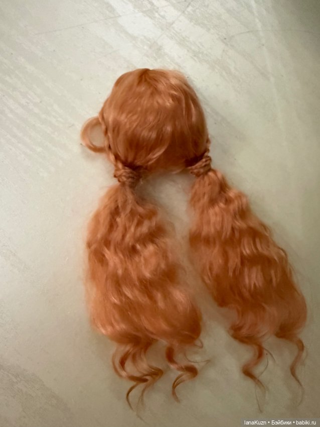 Красивый рыжий паричок для тендер