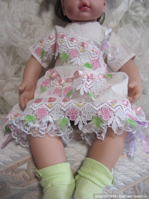 Пошив нижнего белья с кружевом из батиста на кукол (фото 7)
