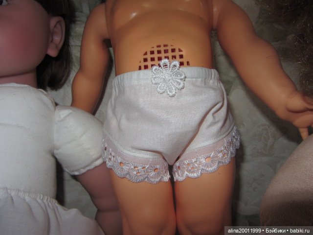 Пошив нижнего белья с кружевом из батиста на кукол (фото 3)