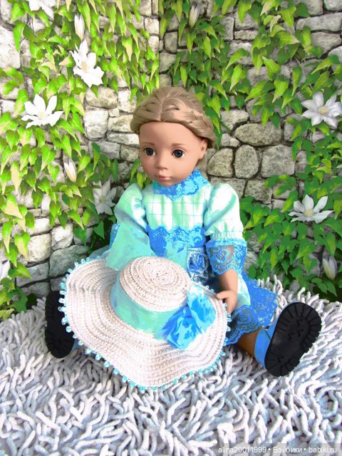 Продам платьице и шляпку на кукол ростом 47-50 см (фото 6)