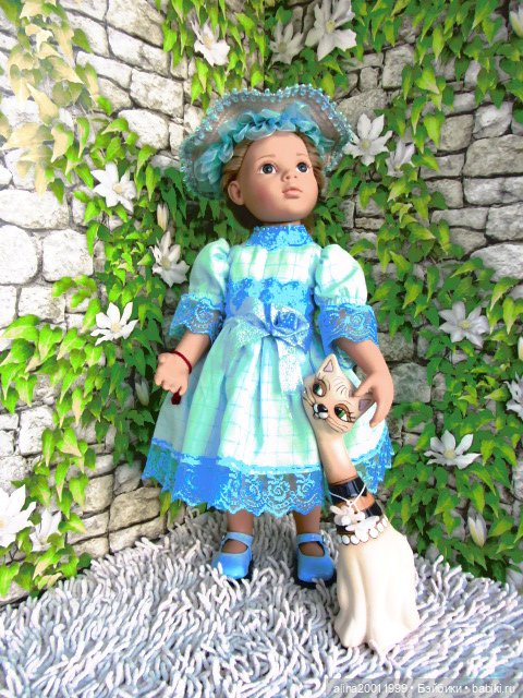 Продам платьице и шляпку на кукол ростом 47-50 см