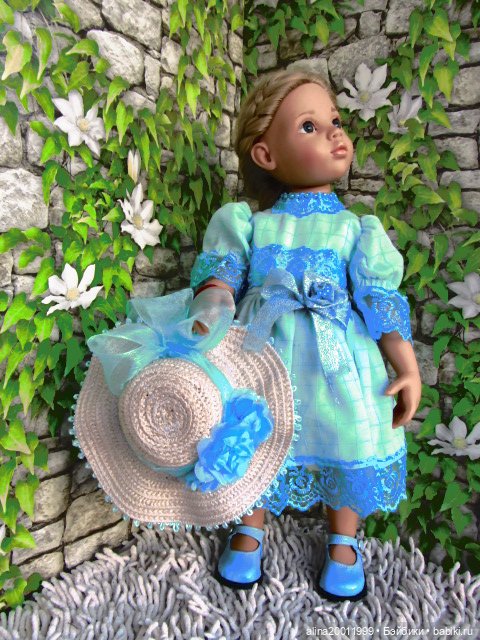 Продам платьице и шляпку на кукол ростом 47-50 см (фото 5)