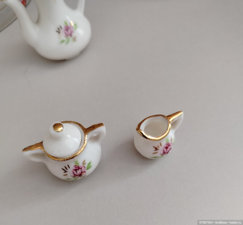 Сервиз и лампа для кукол 1/6 (фото 10)