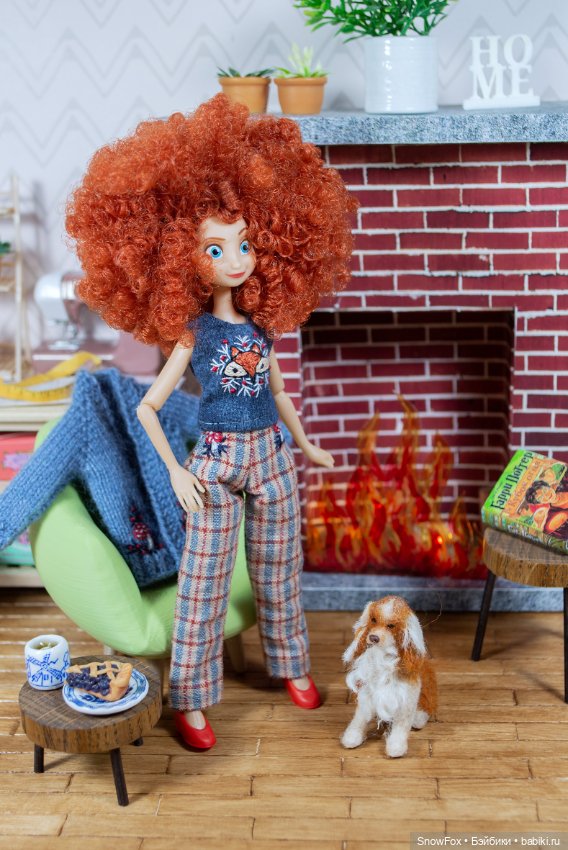 Брюки "мухоморы" для пижамных принцесс,бжд