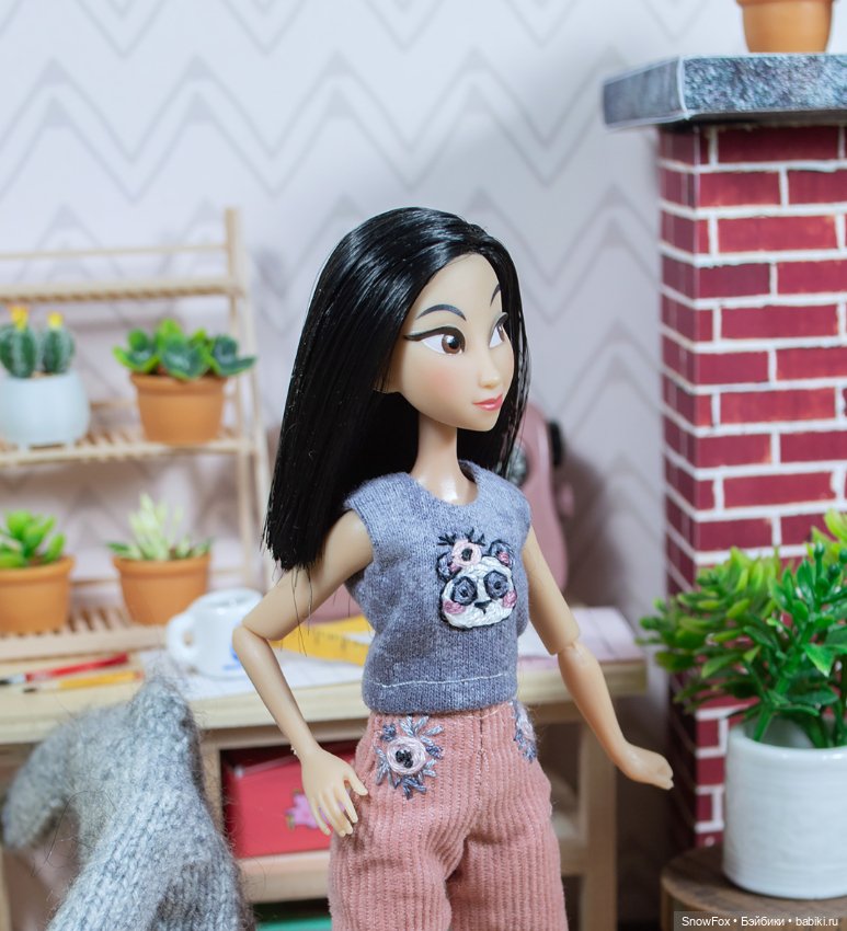 Майка "Панда" для кукол 1:12 (пижамные принцессы, тамагочи, momotale и др.) (фото 3)