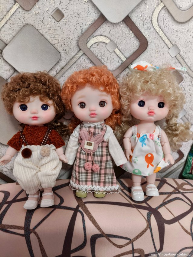 Три малышки — Шарнирные куклы (не BJD)