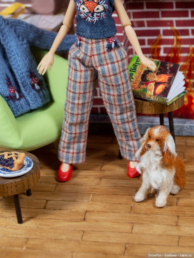 Брюки "мухоморы" для пижамных принцесс,бжд (фото 4)