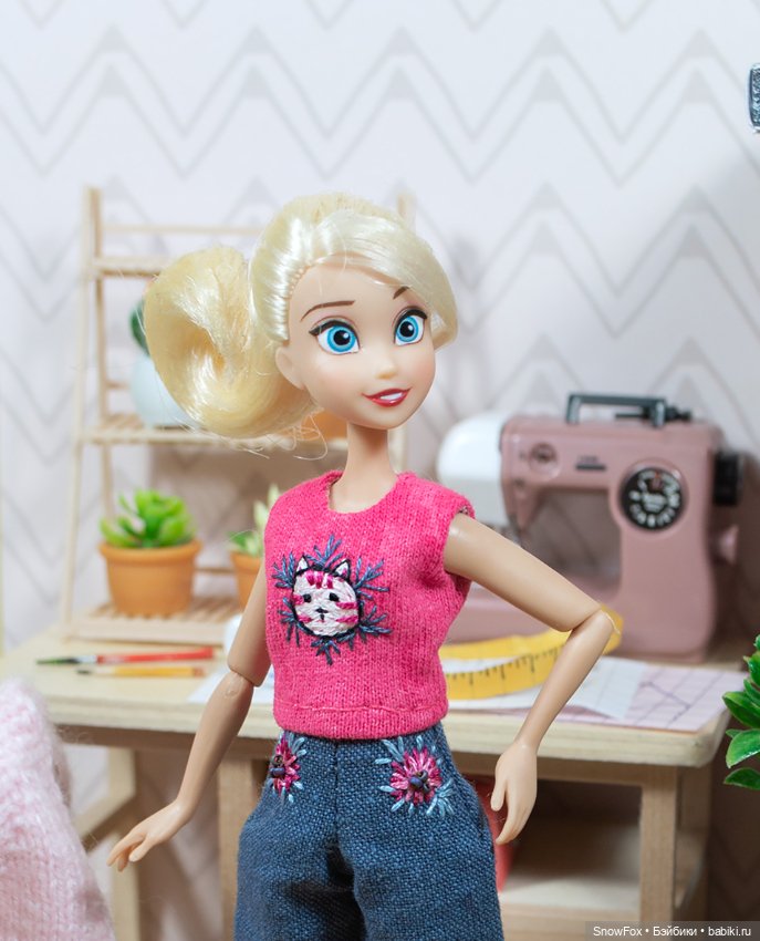 Майка "Котик" для кукол 1:12 (пижамные принцессы, тамагочи, momotale и др.) (фото 3)