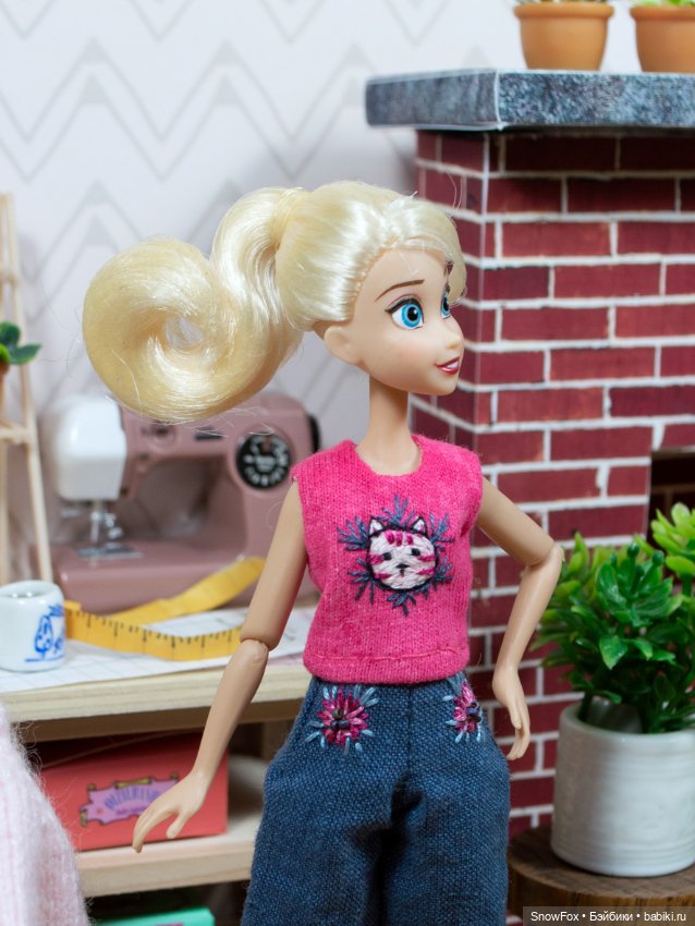 Майка "Котик" для кукол 1:12 (пижамные принцессы, тамагочи, momotale и др.)