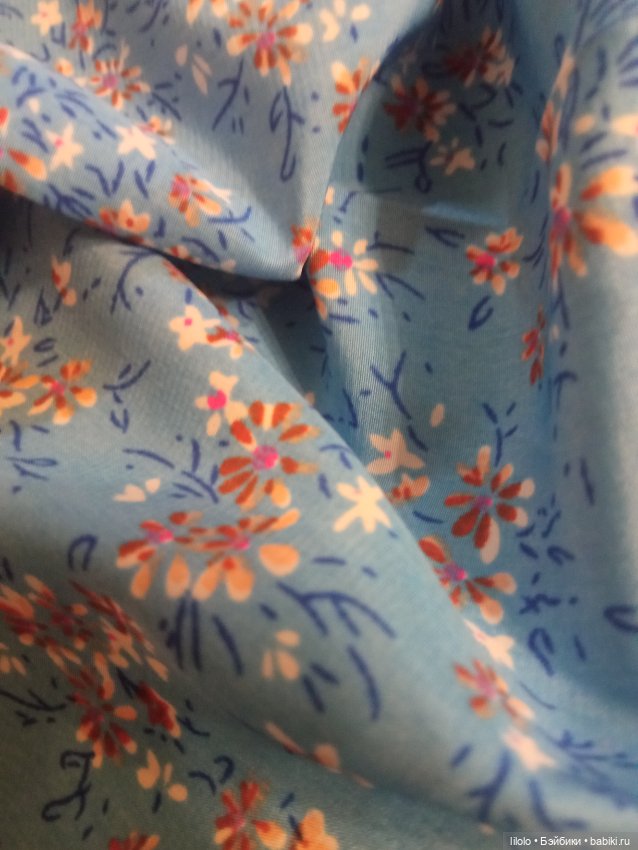 Отрезик ткани не хб для кукольного рукоделия (фото 2)