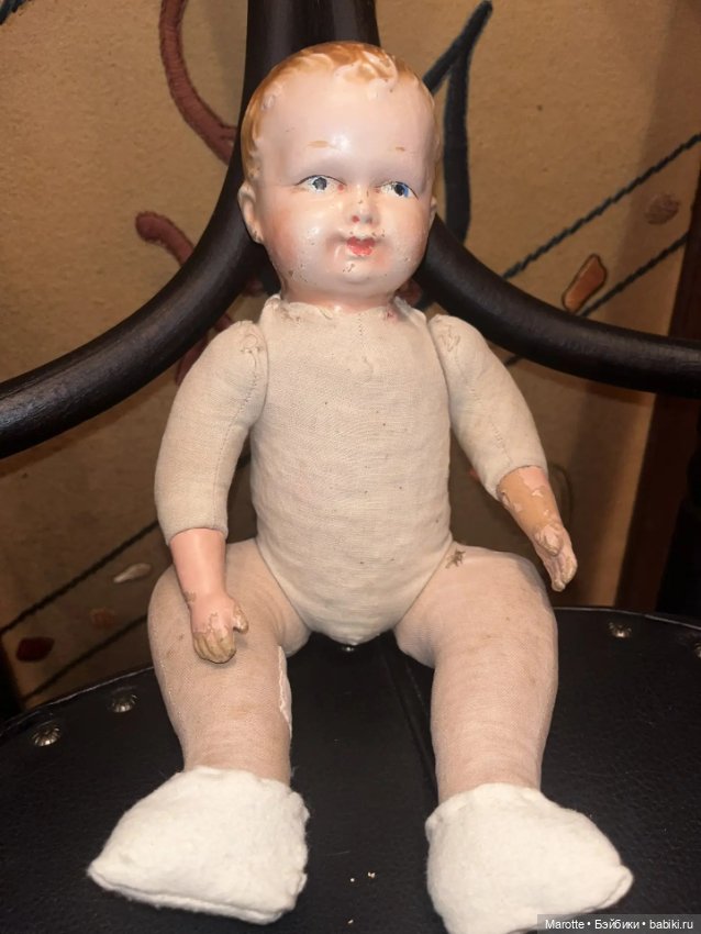 Антикварный малыш в костюмчике зайчика (фото 6)
