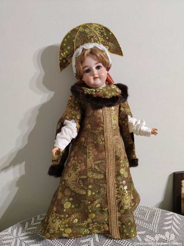 Русский костюм для антикварной куклы (фото 6)