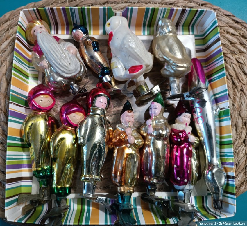 Ёлочные игрушки СССР — Винтажные куклы и игрушки детства
