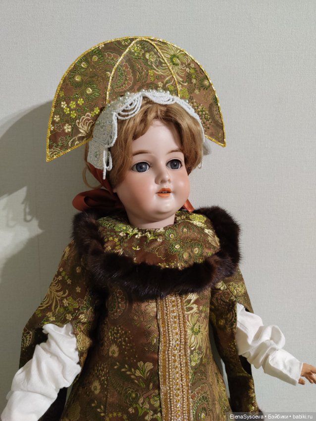 Русский костюм для антикварной куклы (фото 2)