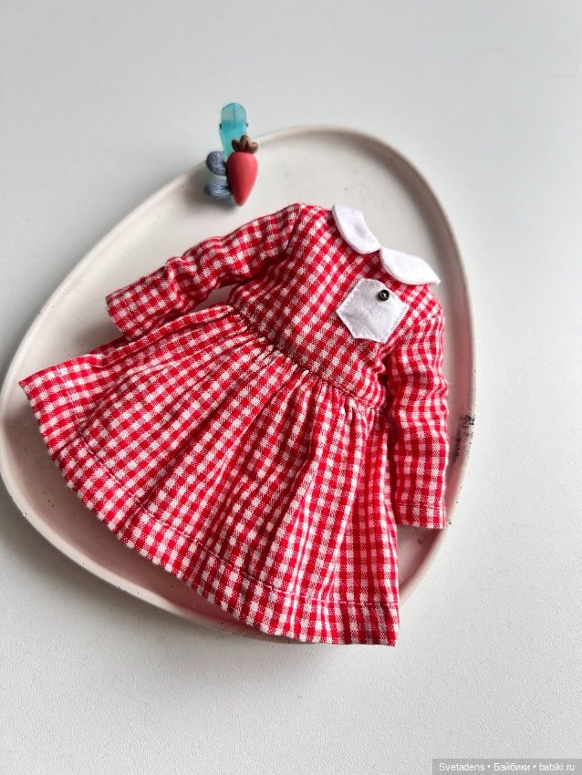 Платье в клетку для блайз