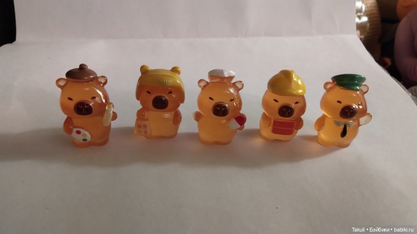 Фигурки капибар и муми-троллей (фото 2)