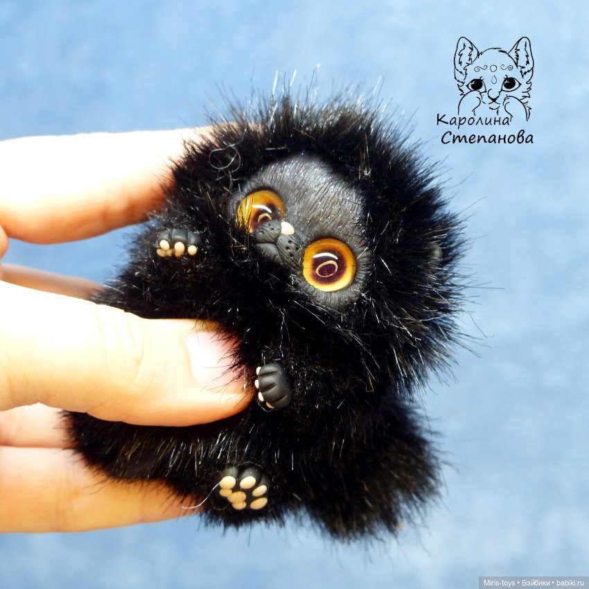 Котенок мини Черный принц