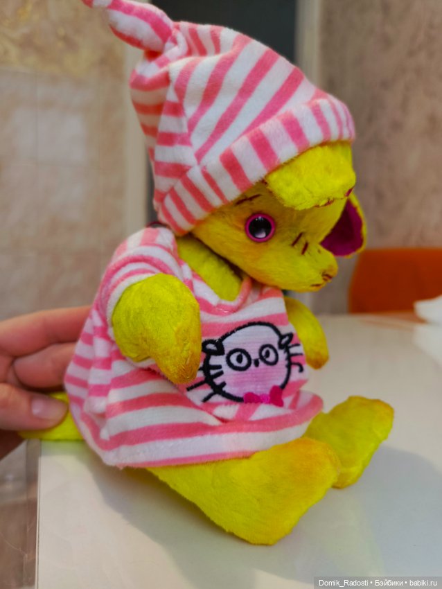 Сонный котик Желток — Авторские игрушки (фото 2)