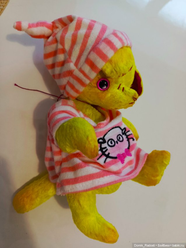 Сонный котик Желток — Авторские игрушки (фото 5)