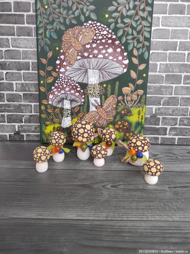 Грибочки в коробочке)Деревянные чудеса (фото 8)