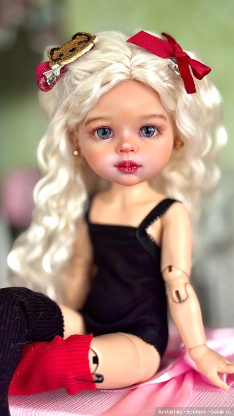 ООАК куклы Паола Рейна прошивка ангорой (фото 5)