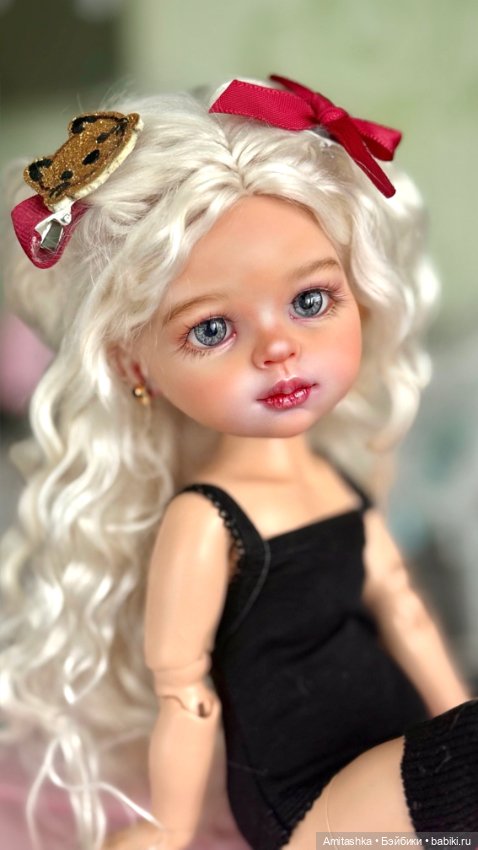 ООАК куклы Паола Рейна прошивка ангорой (фото 2)