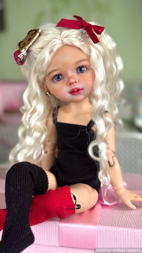 ООАК куклы Паола Рейна прошивка ангорой (фото 4)