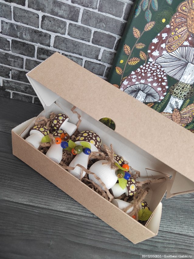 Грибочки в коробочке)Деревянные чудеса (фото 2)