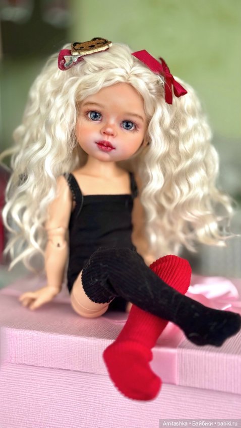 ООАК куклы Паола Рейна прошивка ангорой (фото 6)