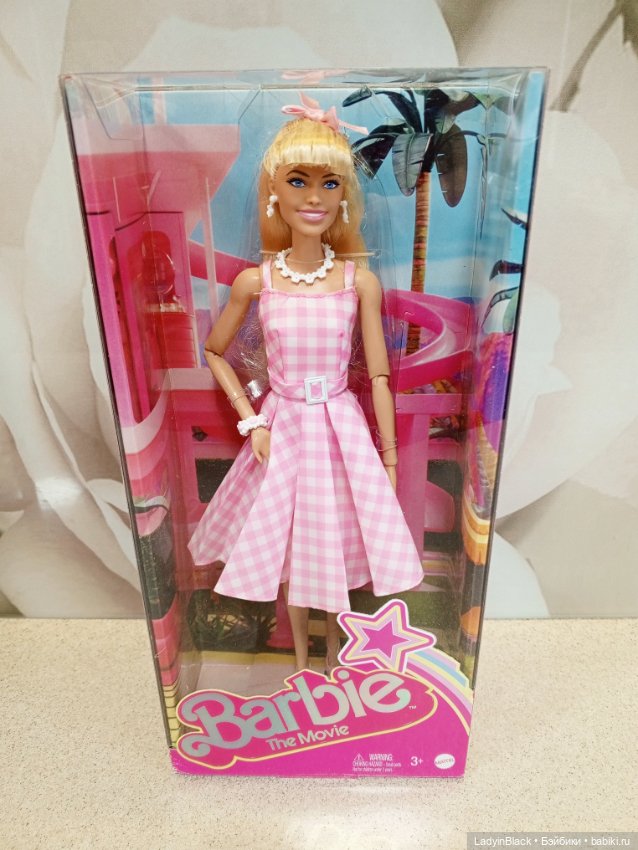 Коллекционная, игровая кукла Барби, портретная Марго Робби, по фильму Barbie The Movie