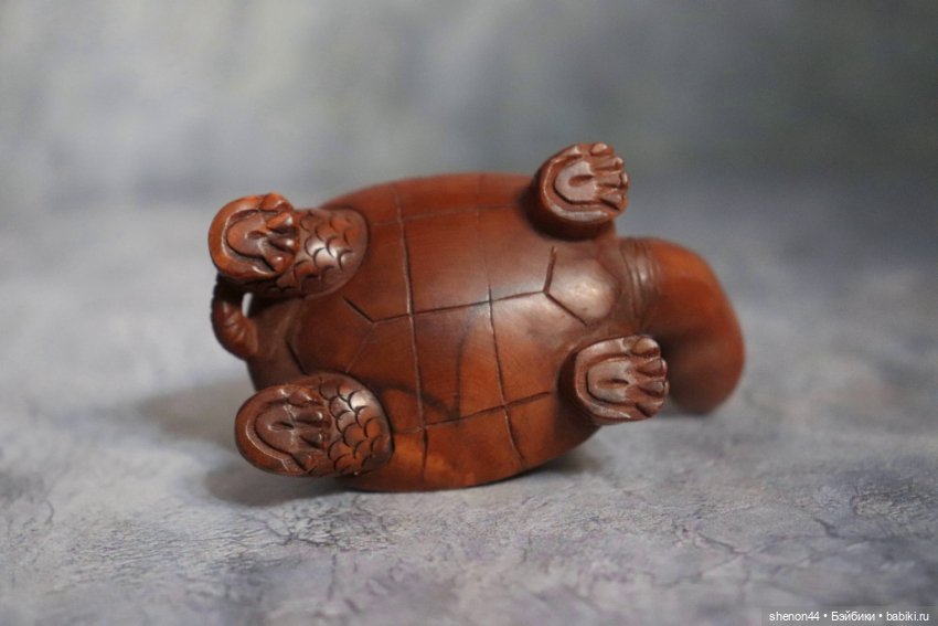 Статуэтка, окимоно "Животные восточного календаря: мышь на черепахе" (фото 4)