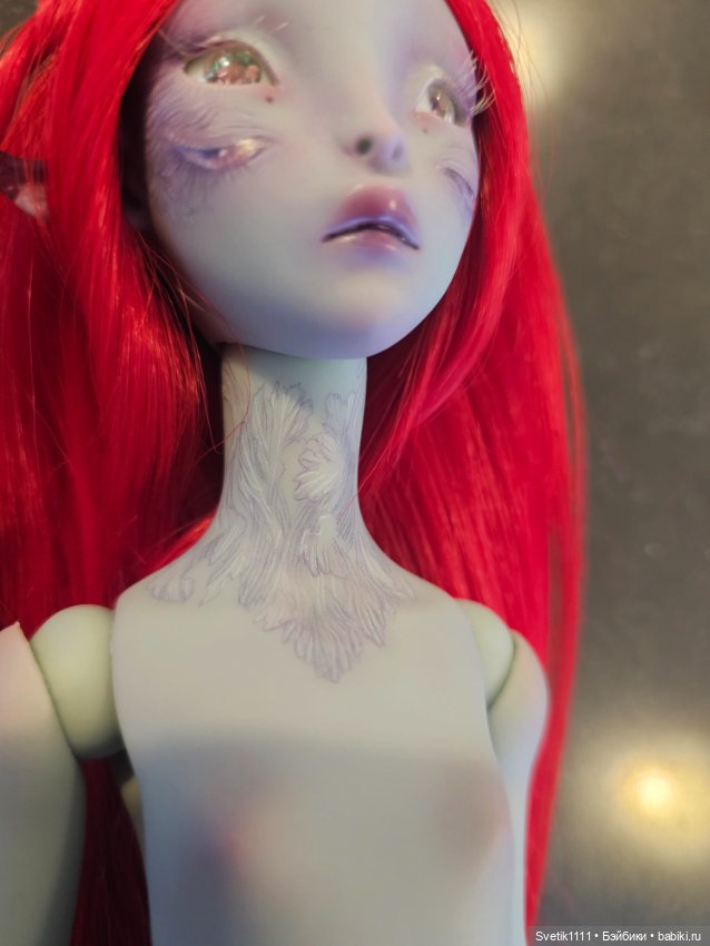 Ombre turquoise Grey OOAK BY Lillycat (фото 6)