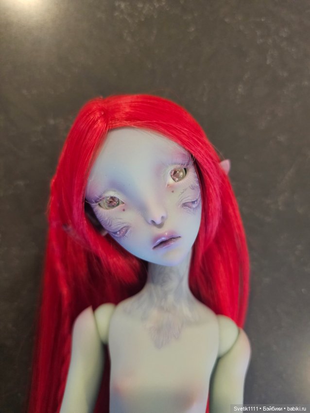 Ombre turquoise Grey OOAK BY Lillycat