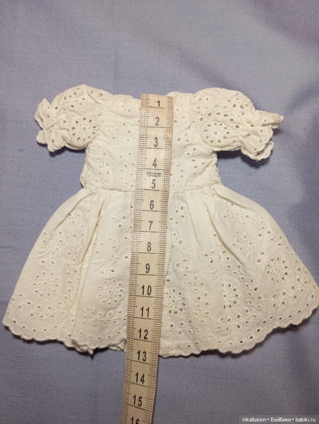Платье на винтажную или антикварную куклу (фото 3)
