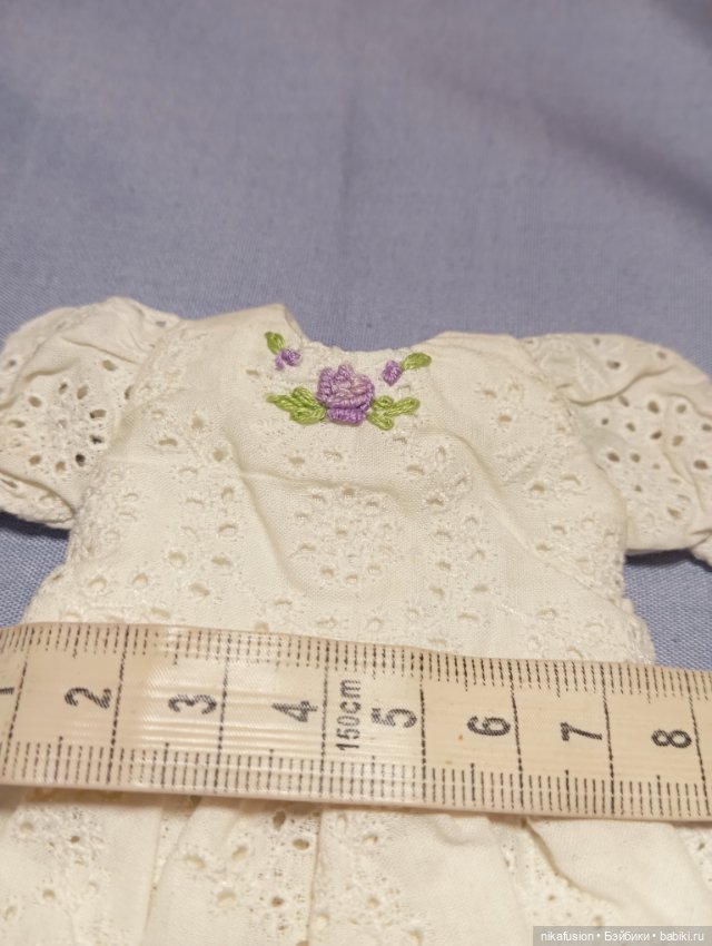 Платье на винтажную или антикварную куклу (фото 5)