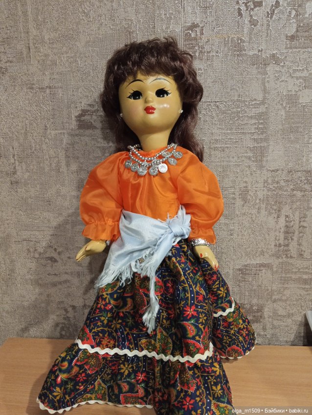 Ивановская древесно-опилочная (папье-маше) цыганочка (фото 5)