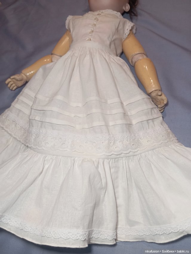 Комплект белья на антикварную куклу или реплику рост 55-58 см (фото 4)