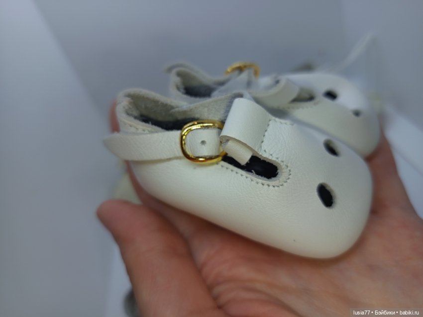 Обувь для кукол ростом 50-65 см, из натуральной кожи, фабричная, производства Германии (фото 3)