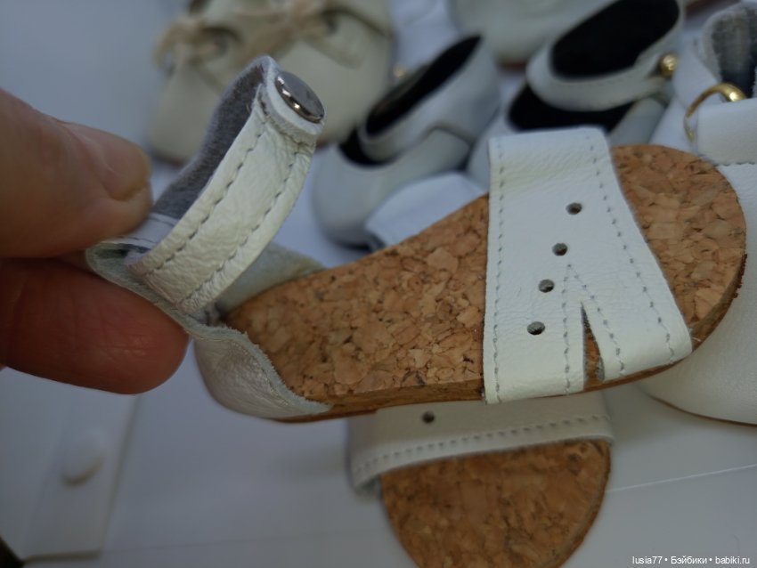 Обувь для кукол ростом 50-65 см, из натуральной кожи, фабричная, производства Германии (фото 8)