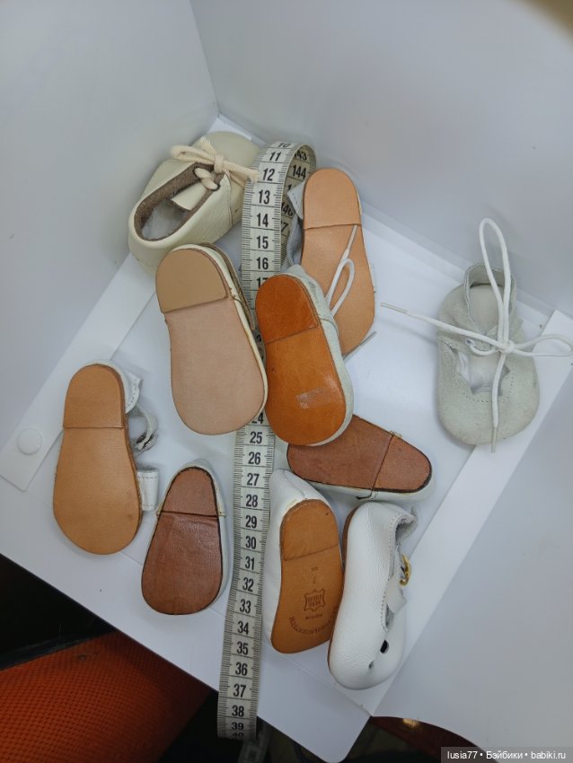Обувь для кукол ростом 50-65 см, из натуральной кожи, фабричная, производства Германии (фото 7)
