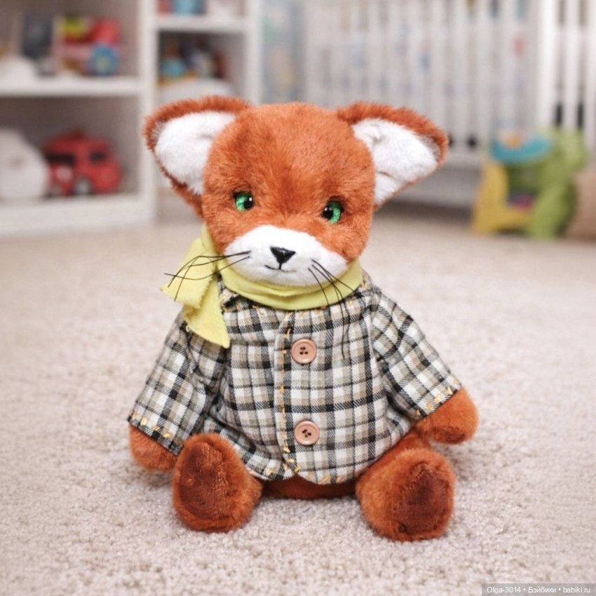 Лисёнок, мягкая игрушка ручной работы