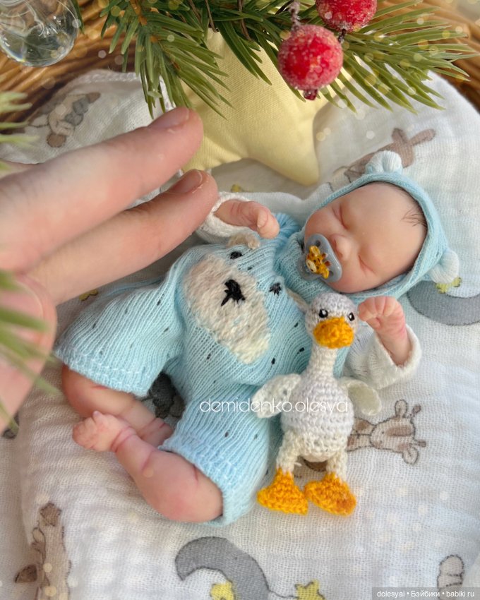 Миниатюрная кукла младенец Маяр мини реборн